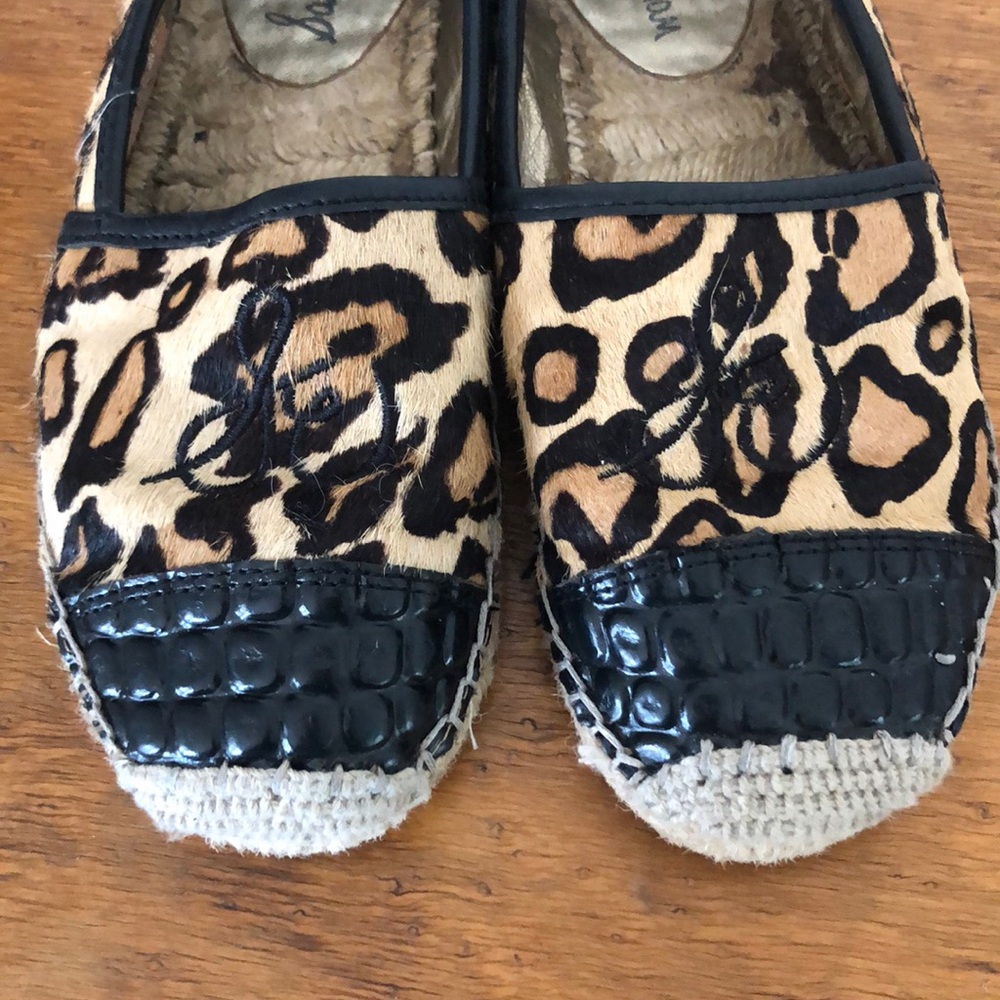 sam edelman leopard espadrilles size 7 - Picture 5 of 6